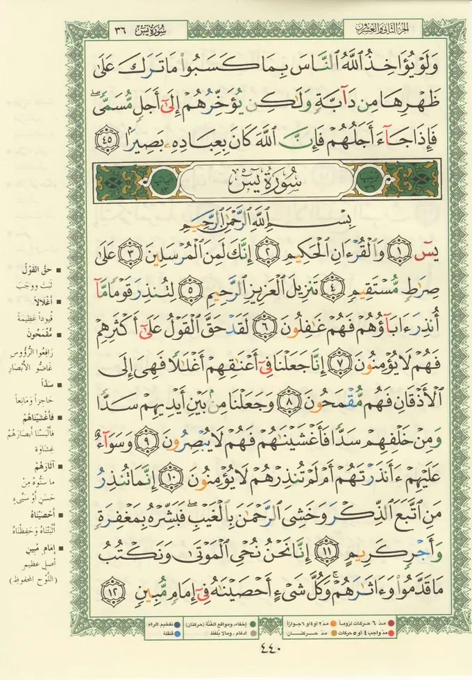 Mushafın 440. sayfası